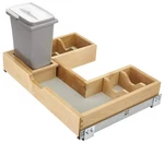 Rev-a-shelf Wood 25-5/8"W Soft Close Bathroom Vanity U Shaped Sink Base Cabinet. Fixed Price $220.00.