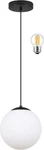 6-INCH Mini Modern Globe Pendant Light Opal Glass With Black Finish Contemporary. Fixed Price $83.99.