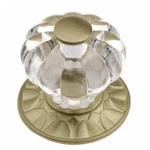 Gliderite 1.25-INCH Clear Acrylic Cabinet Knob Satin Gold Finish 10PK. Fixed Price $20.00.