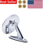 Classic Round Side Mirror Universal Fit Easy Install Adjustable Driver Passenger. Fixed Price $31.02.