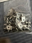 25 Pack 1/4" L-shaped Support Furniture Cabinet Closet Shelf Bracket Hook Pin. Fixed Price $10.00.