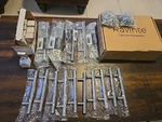 Lot 23 Assorted Gliderite 5 & 3" Center , 8 In. Long Stainless Steel Bar Pulls. Fixed Price $50.00.