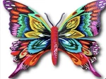 Patricia Govezensky- Original Painting Steel Butterfly Contemporary Art Signed. Fixed Price $225.00.