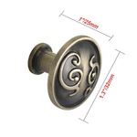 Utopia Alley Roma Cabinet Pull - Antique Brass Metal Drawer Knobs 1.3". Fixed Price $7.73.