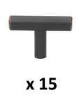 *15* Gliderite 2 In. Solid Steel Oil Rubbed Bronze Finish T-bar Handle Knobs. Fixed Price $22.99.