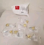 *lot Of 17* Gliderite 1-1/8 In. Dia Satin Gold Classic Round Cabinet Knobs. Fixed Price $22.99.