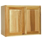 Hampton 30" X 15" 24" Wall Bridge Kitchen Cabinet Natural Hickory With Shelf. Fixed Price $356.76.