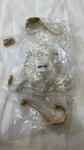 Lot Of 5 Franklin Brass Pull Top Hook Coat & Hat Satin Gold. Fixed Price $21.00.
