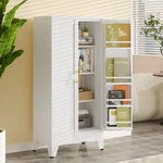 Metal Kitchen Pantry Cabinet, 47" Freestanding Storage Cupboard With Adjustable. Fixed Price $111.35.