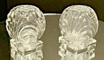 Cambridge Glass Caprice Clear Smaller Individual Salt/pepper Shakers Square Base. Fixed Price $14.00.