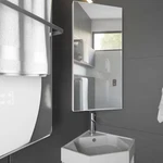 Eclife 12.8" X 24.2" Rectangular Corner Bathroom Medicine Cabinet - White. Fixed Price $69.99.