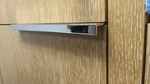 Set Of Three 10" Shape Cabinet Pulls, Solid Brass, Polished Nickel Finish. Fixed Price $19.50.