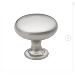 Gliderite 1-1/8 Inch Satin Nickel Round Cabinet Knob 9-PACK. Fixed Price $10.00.