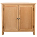 Solid Oak Wood Corner Cabinet Space Saving Storage 31.4" Hallway Shelf Vidaxl. Fixed Price $239.99.