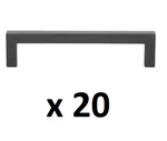 *lot Of 20* Gliderite 5 In. Matte Black Solid Square Bar Cabinet/drawer Pulls. Fixed Price $39.99.