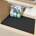 Silicone Waterproof Under Sink Mat 28" X 19", Drip Tray And Cabinet Liner For Ki. Fixed Price $42.77.