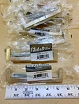Ten Gliderite Hardware 5 Center Square Thin Bar Pulls Brushed Satin Nickel. Fixed Price $11.99.