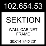 Ikea Sektion Wall Cabinet Frame White 30X14 3/4X20" 102.654.53. Fixed Price $217.99.