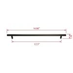 Utopia Alley Carli Pull - Matt Black Metal Drawer Handle, 12.5". Fixed Price $11.21.