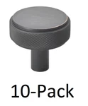 *10-PACK* Gliderite 1-1/2 In. Oil Rubbed Bronze Solid Round Knurled Knob. Fixed Price $29.99.