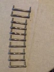 10 Contemporary Chrome Satin Finish Shape Draw Pulls 3.5 & 4.5 Inch 42623B. Fixed Price $34.99.