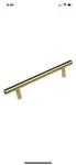 Gliderite 5002-128-SG 5" Center-to-center Satin Gold Solid Handle Bar. Fixed Price $6.50.