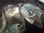 Gliderite 1-1/4" Square Pyramid Kitchen Cabinet Knobs Satin Nickel 5207-SN-1. Fixed Price $5.90.