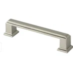 10 4.25-INCH Roma Stainless Steel Brushed Nickel Square Cabinet Pulls. Fixed Price $28.51.