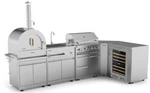 Thor Outdoor Kitchen Grill Station With Wine Cooler. Fixed Price $7633.00.