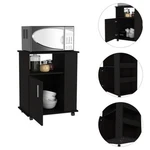 Tuhome Modern Engineered Wood Black Kit Lower Microwave Cabinet. Fixed Price $159.15.