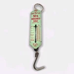 Vintage Farmhouse Hanging Kitchen Scale Handi Weigh-all 50LB Green Retro Decor. Fixed Price $21.95.