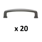 *20* Gliderite 3-3/4 In. Center-to-center Satin Pewter Deco Cabinet Pulls. Fixed Price $33.99.
