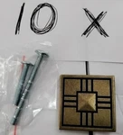 Gliderite 1-1/4" Craftsman Square Cabinet Knob Antique Brass 82929-AB-1. Fixed Price $34.95.