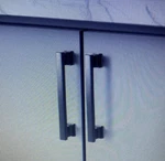 Sapphire Hexa Series 6" Modern Black Cabinet Handle Pulls 5-PACK SP-2891 New. Fixed Price $27.99.