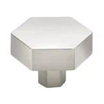 Gliderite 1-1/2 Inch Solid Hexagon Cabinet Knob Satin Nickel, 5824-SN-1. Fixed Price $6.99.