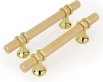 Gold & Silver Metal Polished Cabinet Handle Pulls Set Of 2, 6 Inch Contemporary. Fixed Price $35.00.