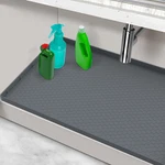 Waterproof Under Sink Mat, 28" X 19" Silicone Mats For Kitchen,. Fixed Price $23.61.