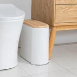 Small Bathroom Trash Can With Lid, 10L/2.6 Gal Slim Wastebasket - Odor & Pet .... Fixed Price $41.91.