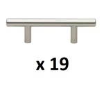 *19* Gliderite 2-1/2 In. Center-to-center Stainless Steel Finish Handle Bar Pull. Fixed Price $24.99.