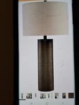 Signature Design By Ashley Dingerly Contemporary 28.25 Inch Glass Table Lamp,.... Fixed Price $89.99.