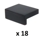 *18* Gliderite 1-1/2 In. Oil-rubbed Bronze Modern Rectangular Finger Pull Knobs. Fixed Price $33.99.