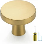 30 Pack Solid Kitchen Cabinet Knobs Round Dresser Drawer Gold. Fixed Price $79.95.