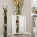 Riverridge 3-SHELF Corner Cabinet, White. Fixed Price $85.00.