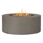 Real Flame Aegean Round Contemporary Steel Propane Fire Table In Mist Gray. Fixed Price $1454.83.