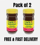 (pack 2) Cafe Bustelo, Espresso Style, Dark Roast Instant Coffee, 7.05 Oz Jar. Fixed Price $9.80.