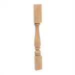 Outwater 35-1/4" X 3-3/4" 1-3/4" Unfinished Hardwood Half Round Island Leg. Fixed Price $52.99.