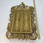 Mcm Sarah Coventry Syroco Hollywood Regency Wall Mount Jewelry Cabinet Velvet. Fixed Price $200.00.