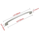 Utopia Alley Apollo Pull - Brushed Nickel Metal Drawer Handle, 6.4". Fixed Price $8.24.