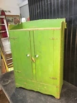 Vtg. Handmade Wood Pie Safe Kitchen Cupboard Primitive Farm House Cabinet. Fixed Price $212.50.
