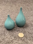 Lacquered Wood Salt & Pepper Shakers, 60S Danish Designer Laurids Lonborg. Fixed Price $18.00.